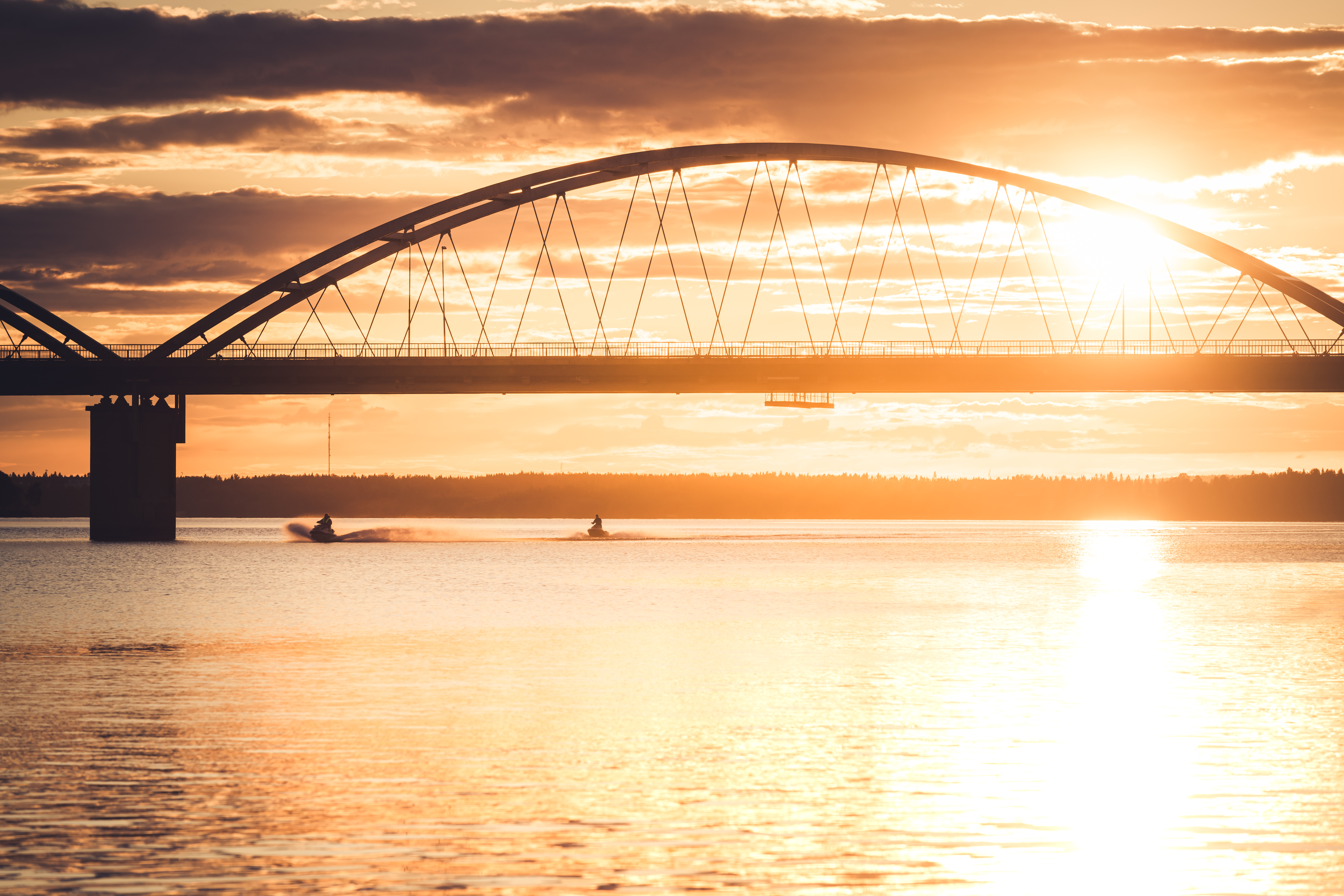 Bergnäsbron in sunset