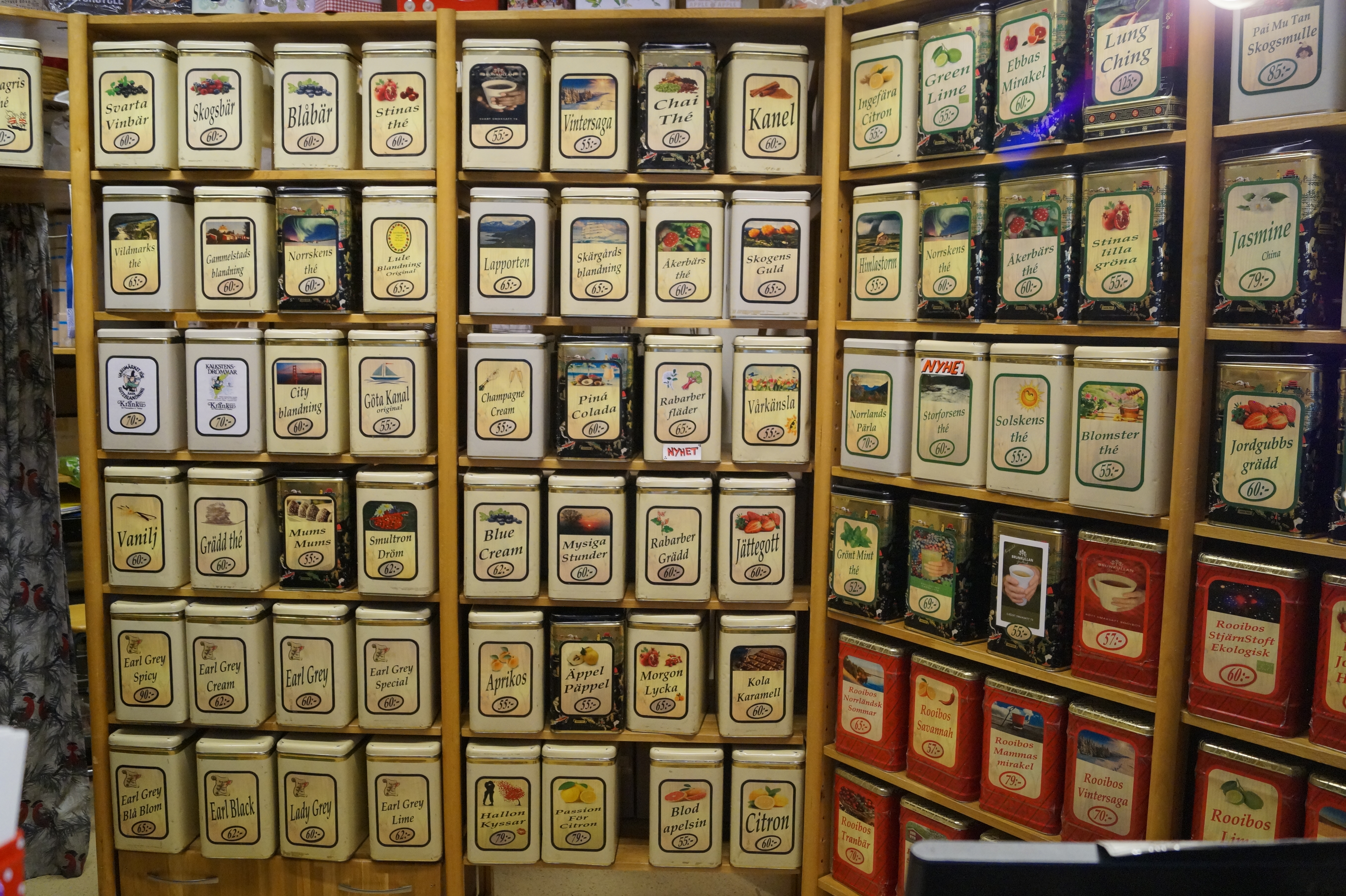 Del Av Thé Sortimentet På Thé Shoppen, Smakrika Minnen Från Luleå