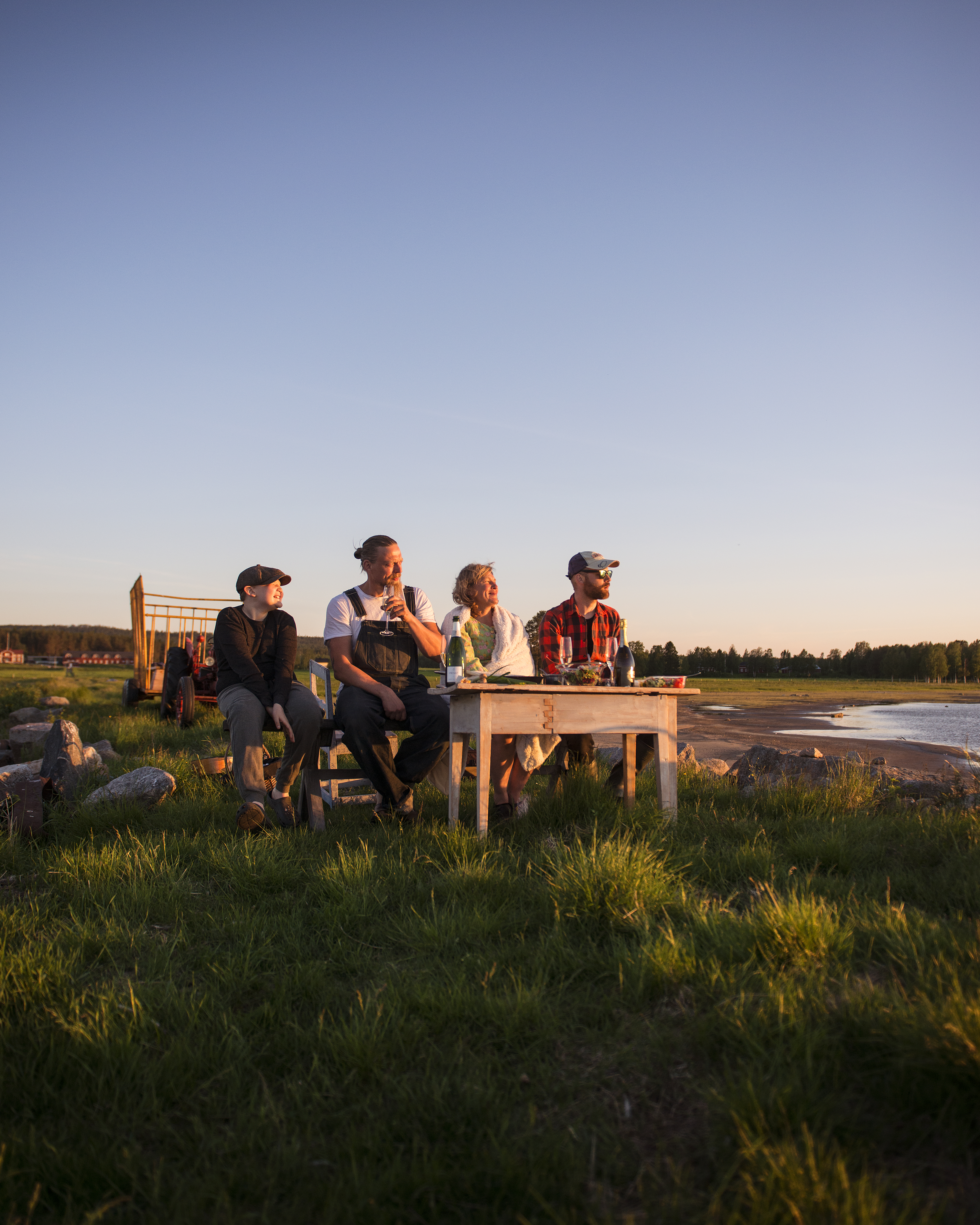 Middag i sommarsolen