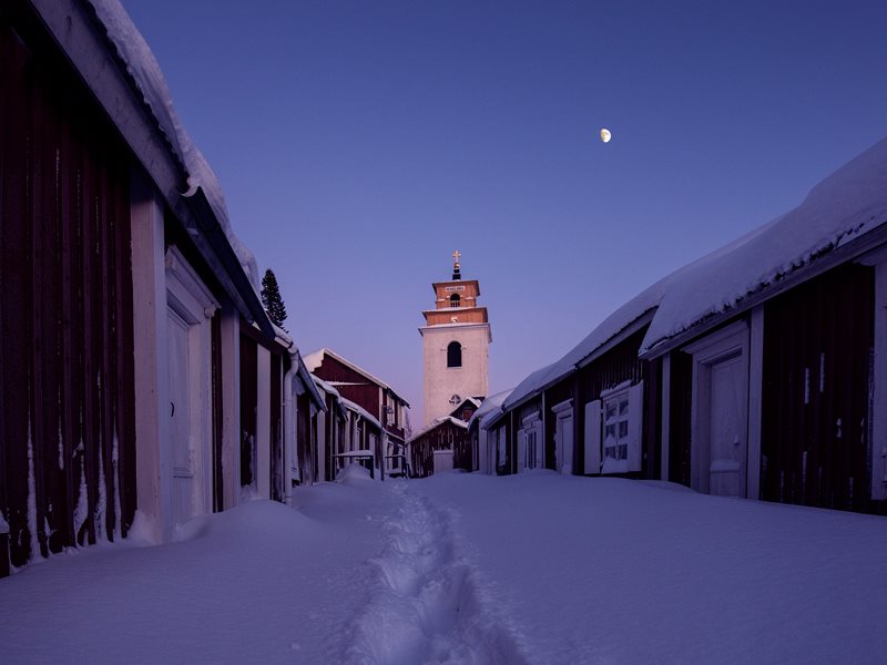 Gammelstads Kyrkstad in winter