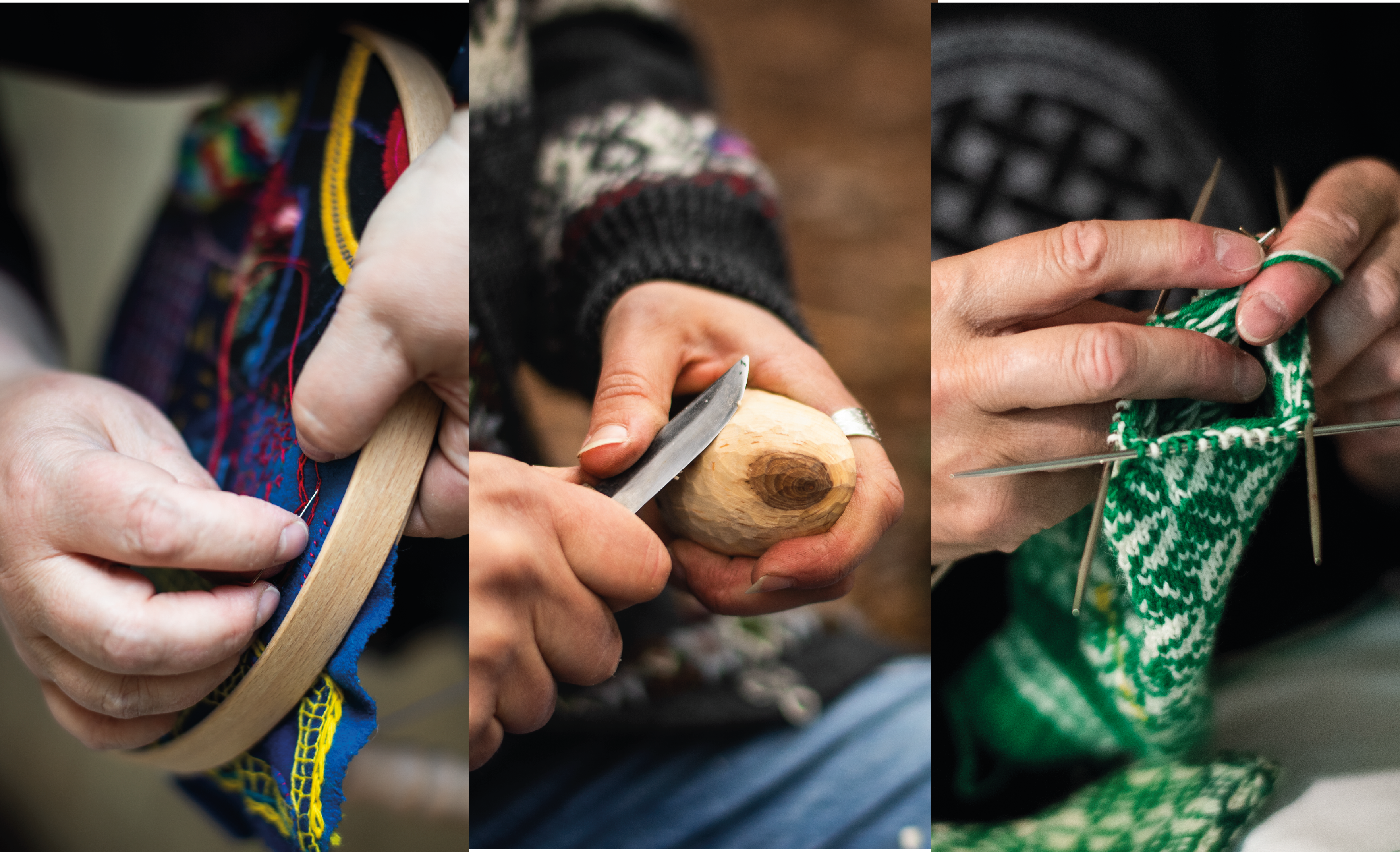 Slöjdcafé, en mötesplats med hantverk i fokus