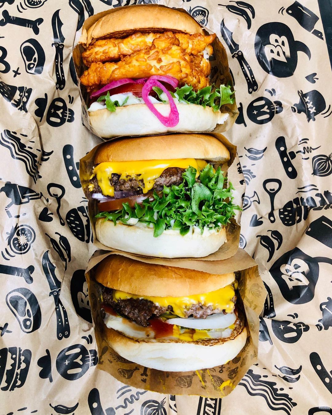 Burgers at Bastard Burgers