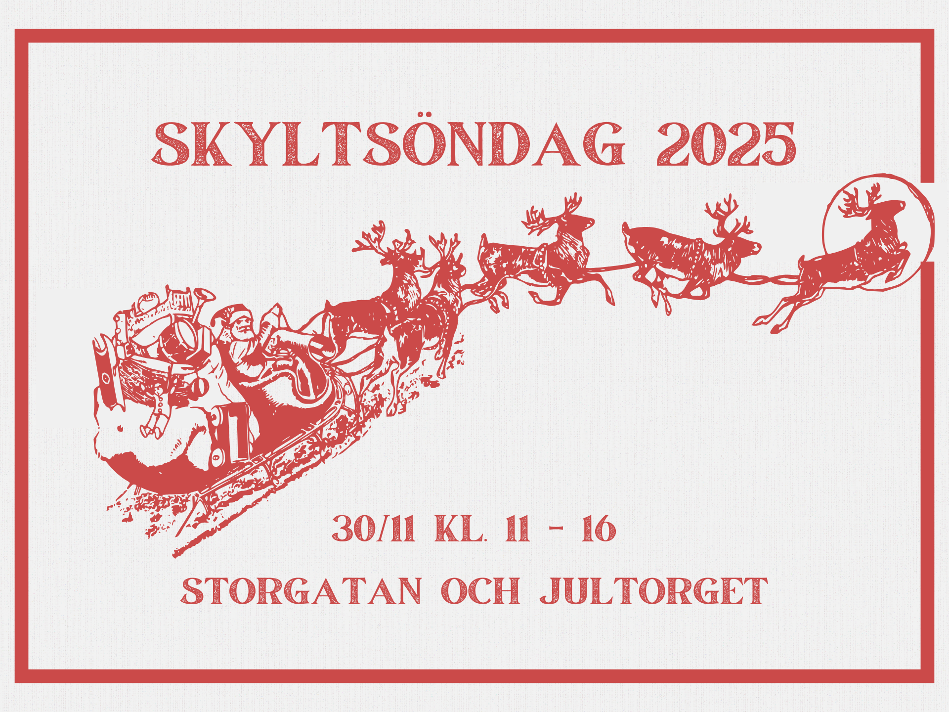 Skyltsöndag i Luleå