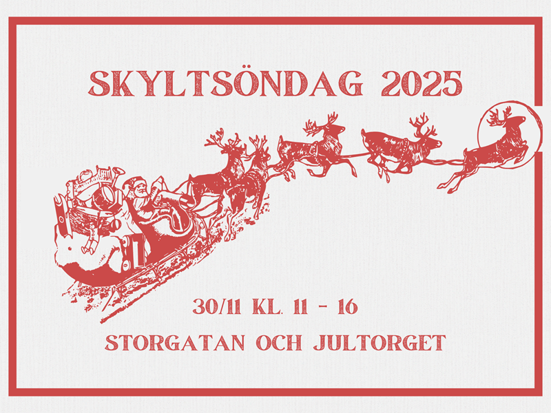 Skyltsöndag i Luleå