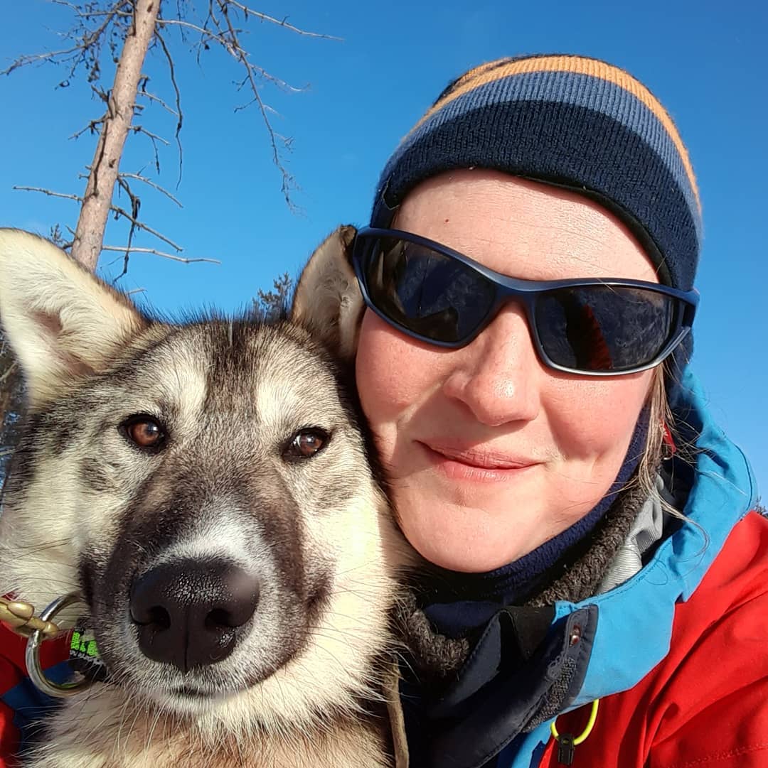 Selfie with the friends at Yellow Snow Husky Tours