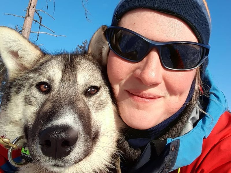 Selfie with the friends at Yellow Snow Husky Tours