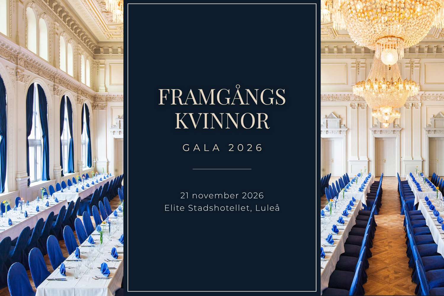 Framgångskvinnors Gala 2026 på Elite Stadshotellet i Luleå.