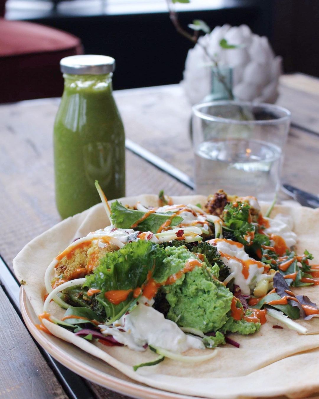 Fresh and healthy salad at Cupture