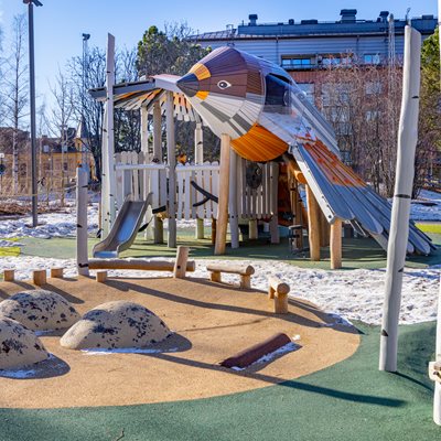 Stadsparken lek Luleå Kommun Foto Peter Rosen Lapplandmedia