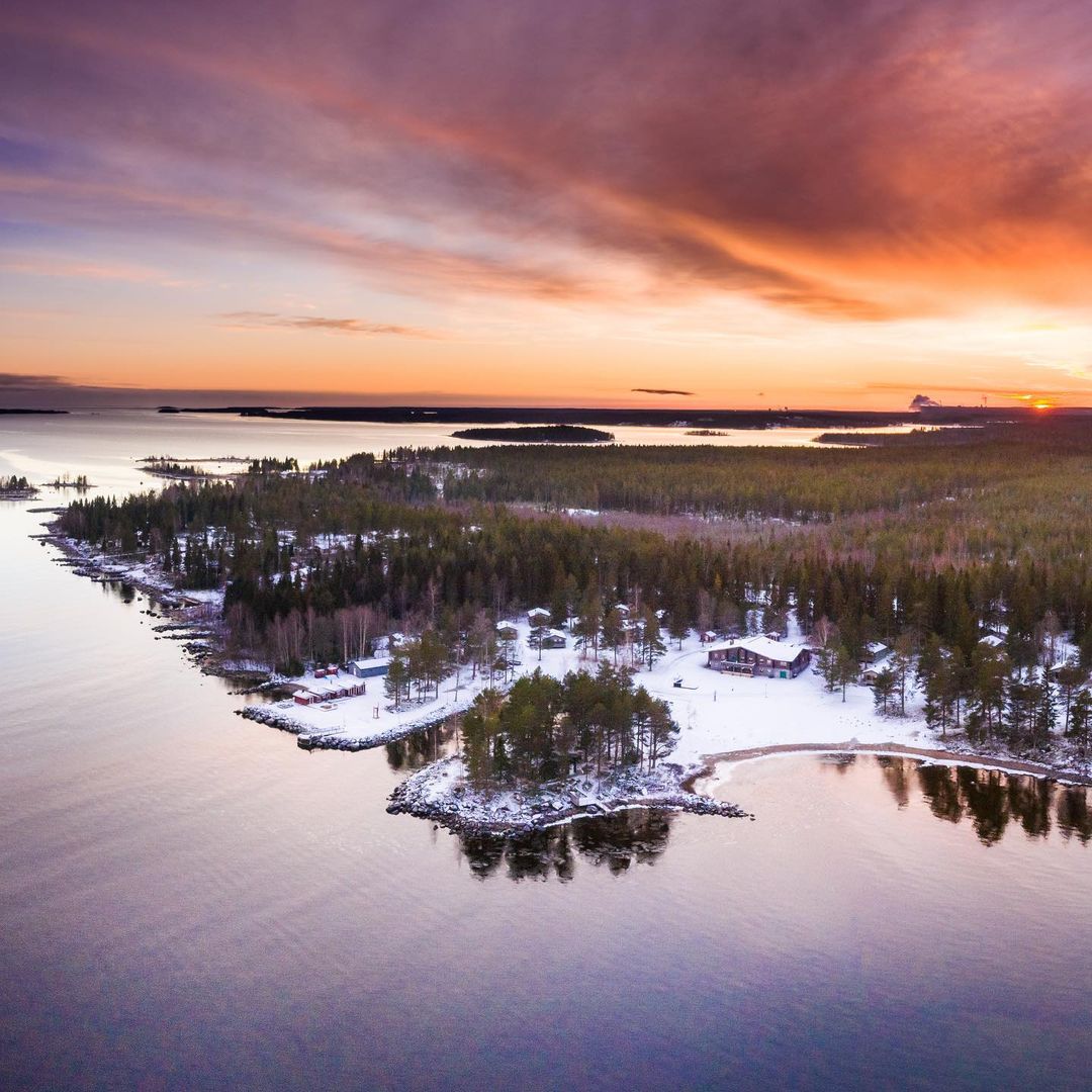 Brändö Lodge from above