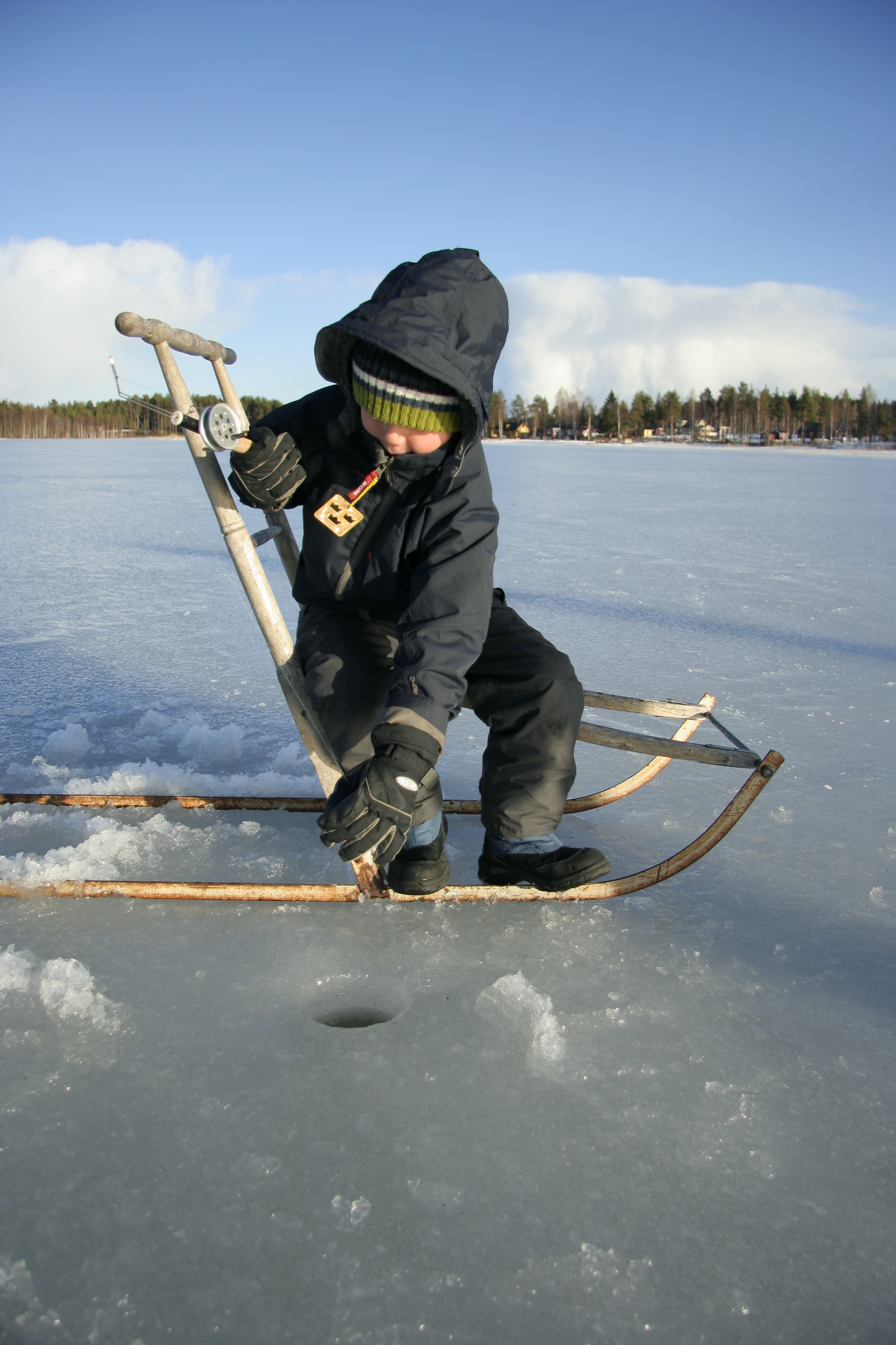 Ice Fishing In Luleå Photo Karin Åberg