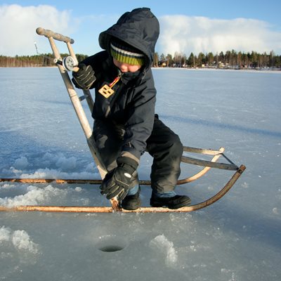 Ice Fishing In Luleå Photo Karin Åberg