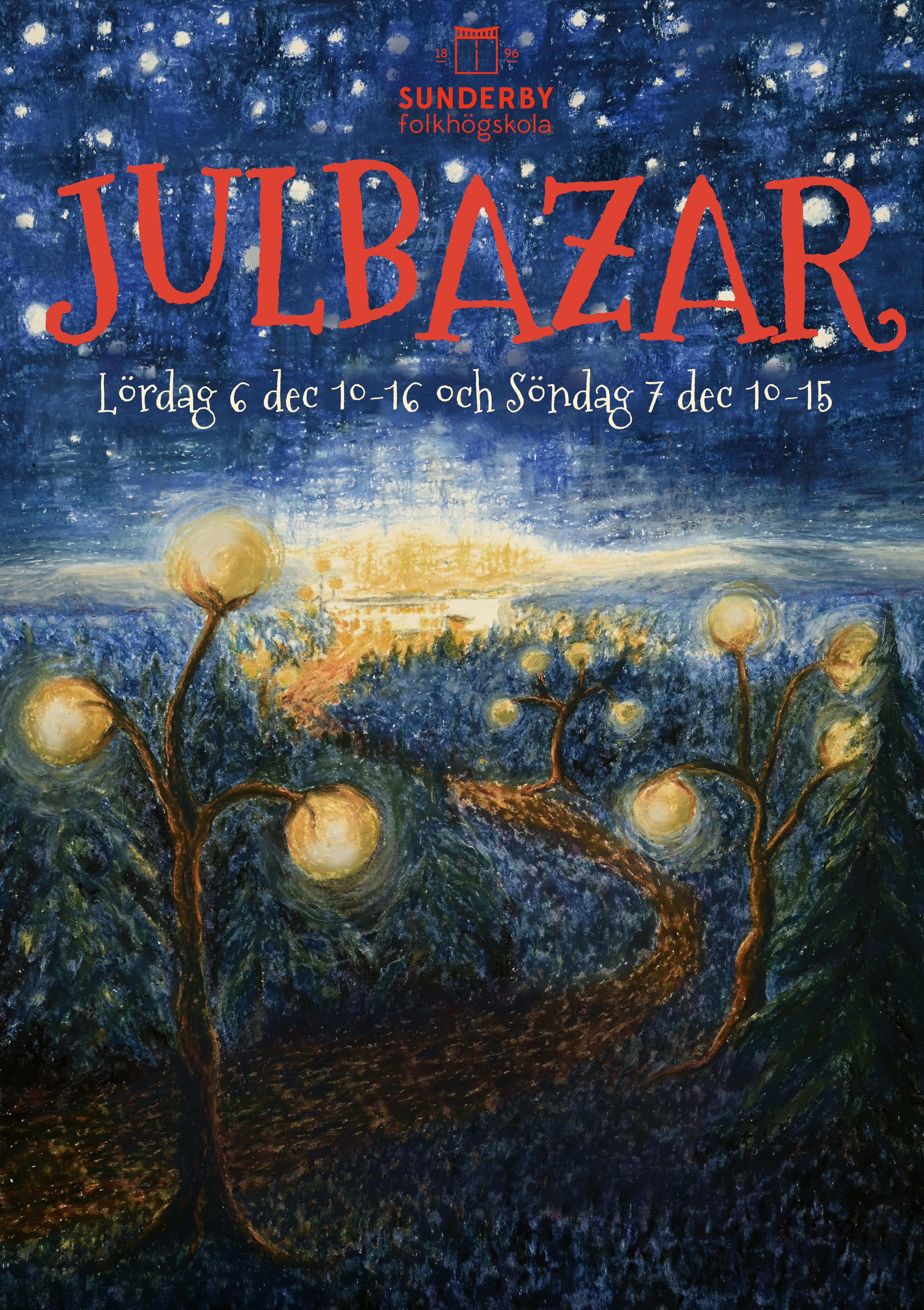 Affisch av Maria Björkman, deltagare Konstskolan Sunderby folkhögskola