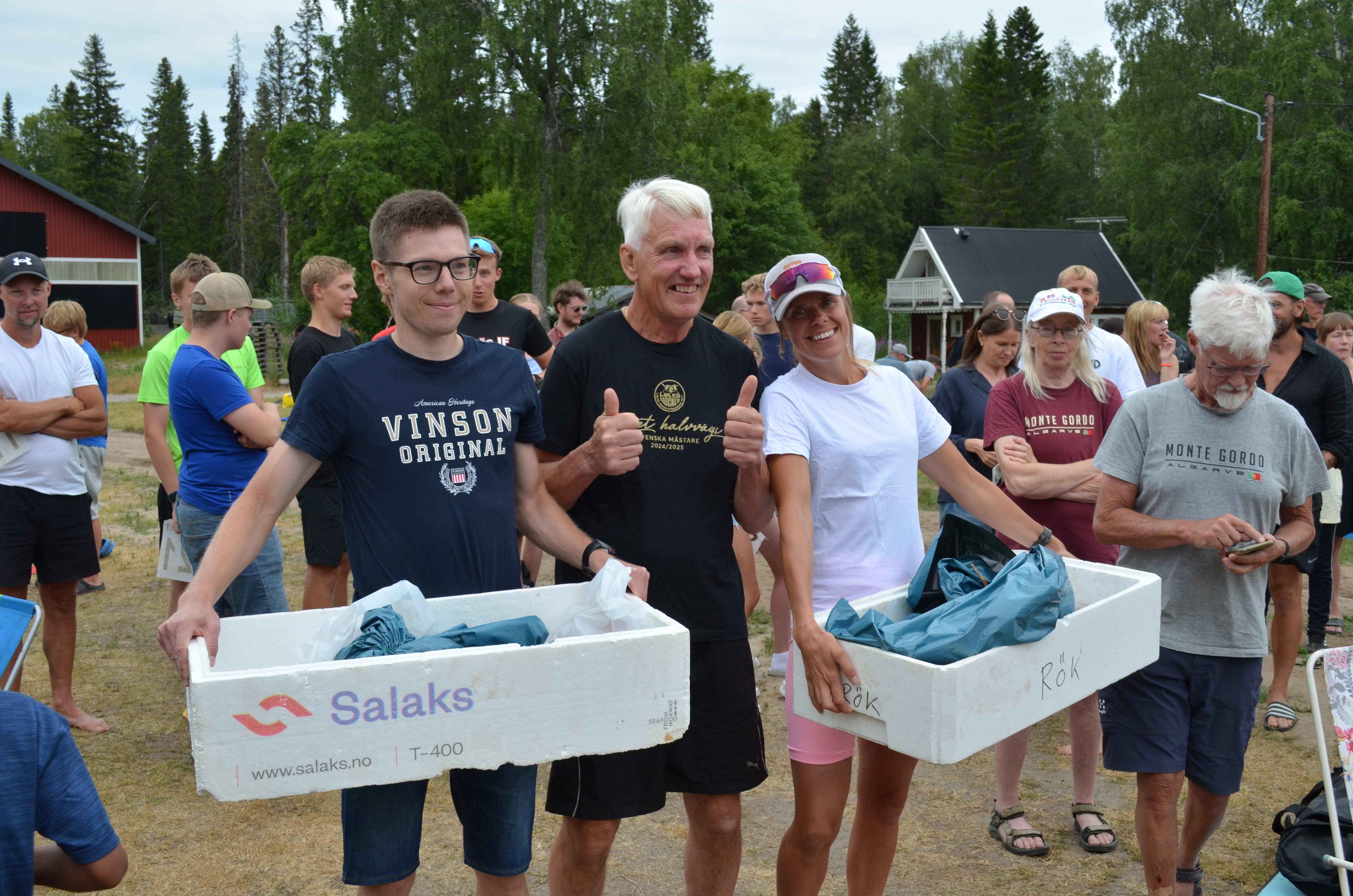 Prisutdelning (massor av Lax och andra läckerheter från havet)