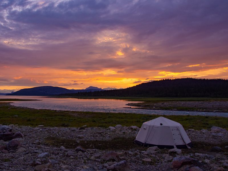 Sunset Over The Arctic Lavvu,Nordguide