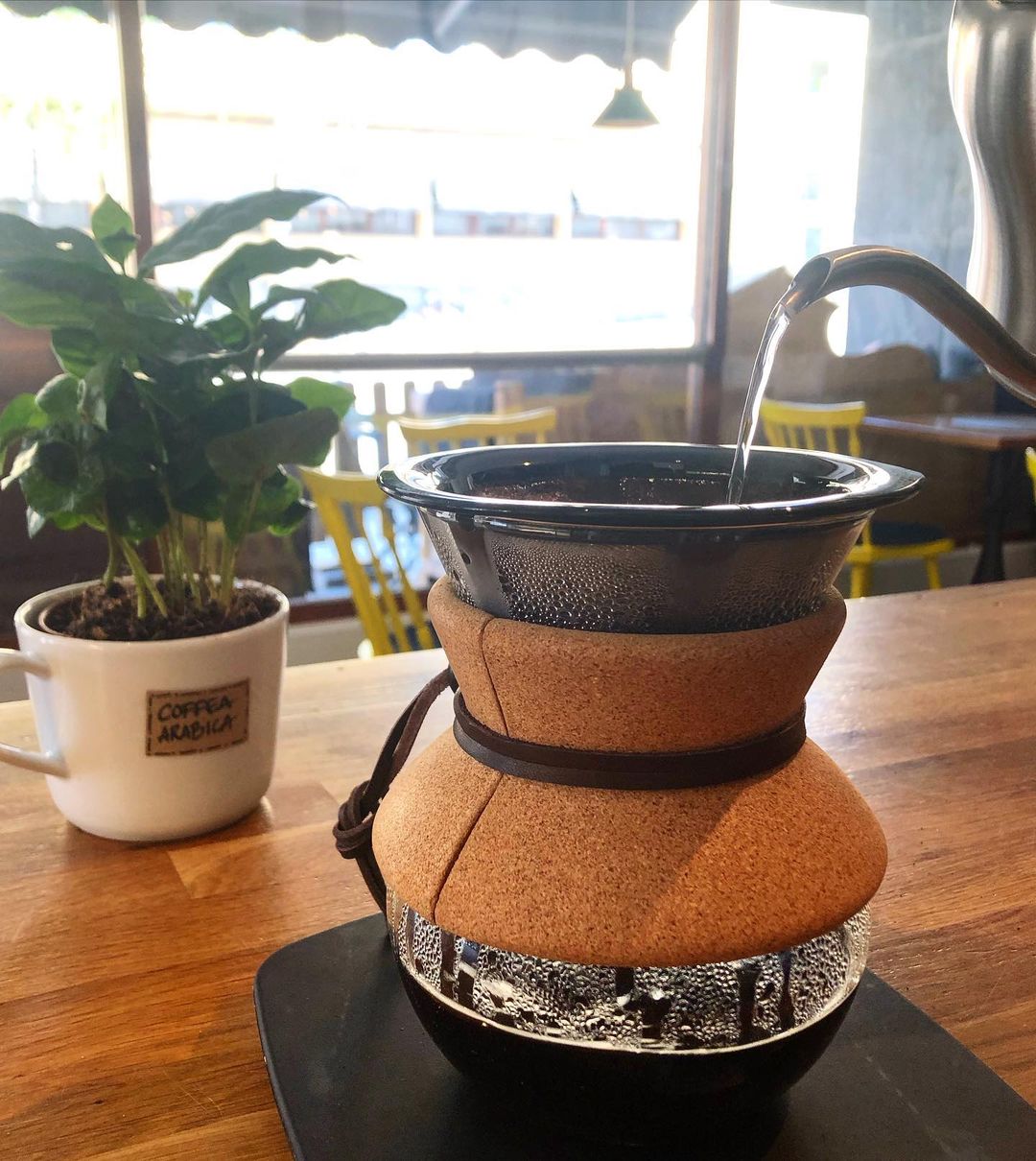 Coffee in the making at Café La Vache