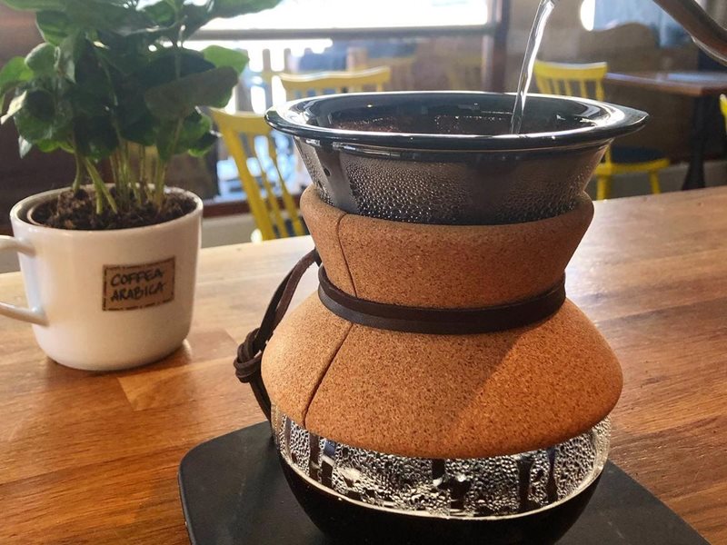 Coffee in the making at Café La Vache