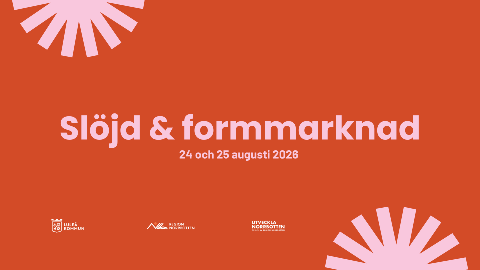 Slöjd och formmarknad, en hantverksmarknad i centrala Luleå