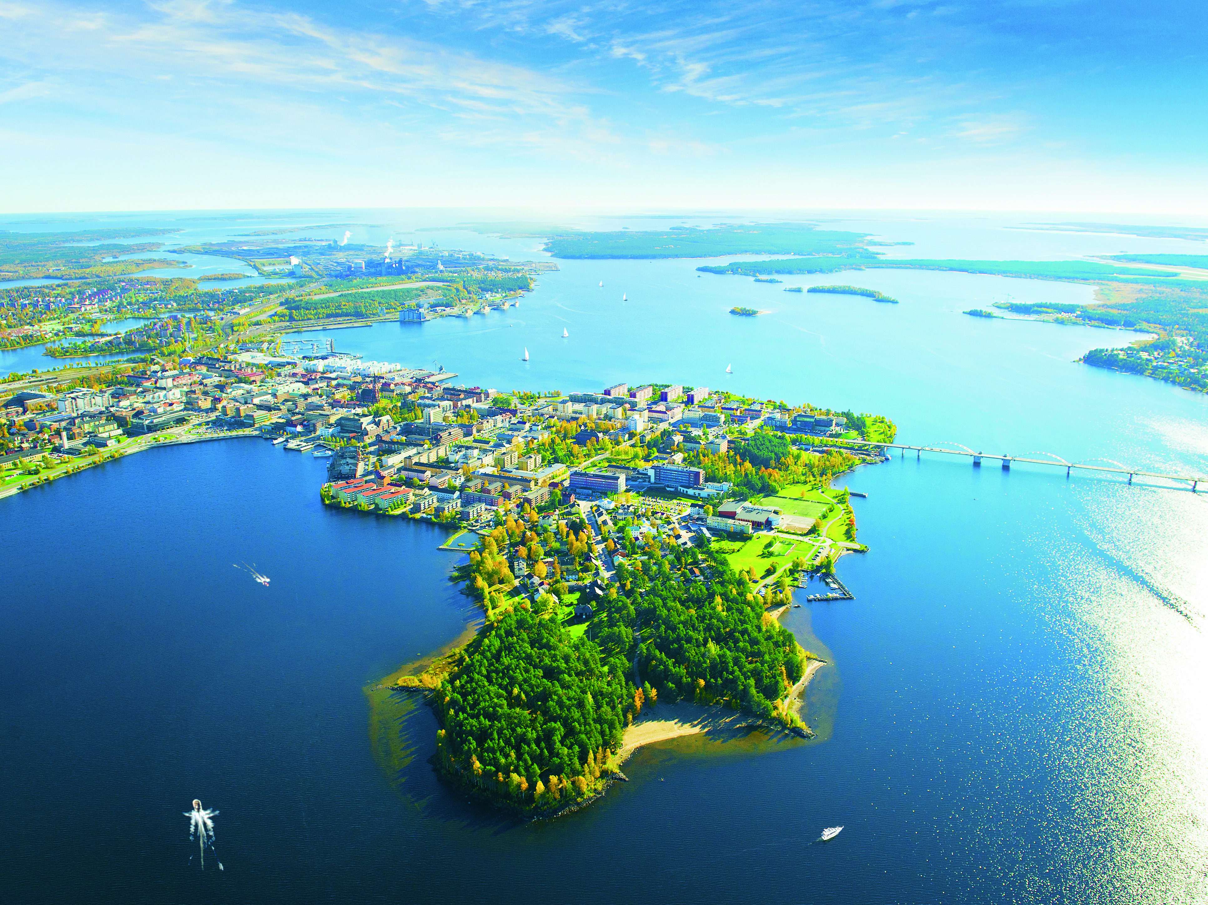 Luleå Sommarvy Dag Foto Lule Bild