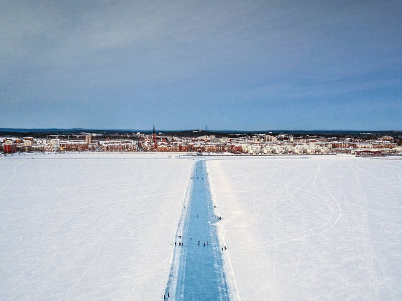 The ice track in Luleå