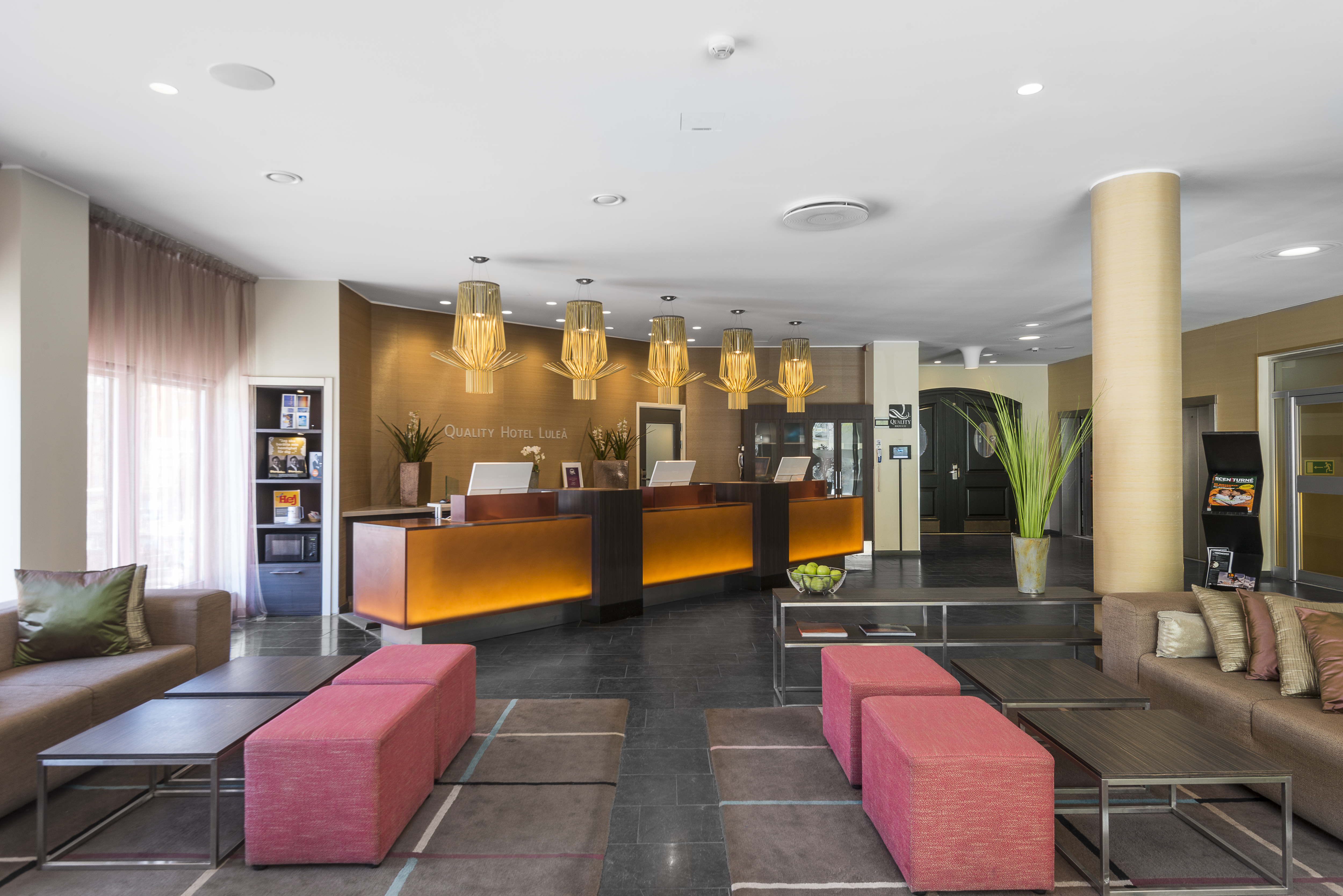 Reception Lobby View Quality Hotel Lulea